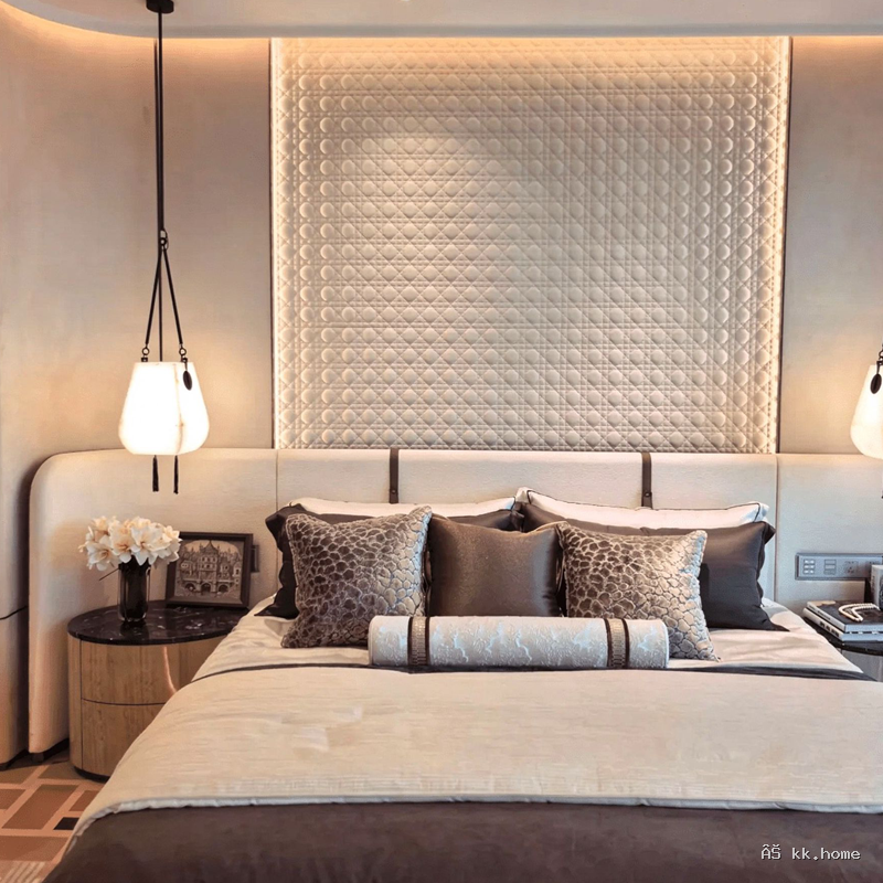 Skyline Luxury Master Bedroom · Penthouse Suite Custom Design 特写 1